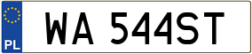 Trailer License Plate